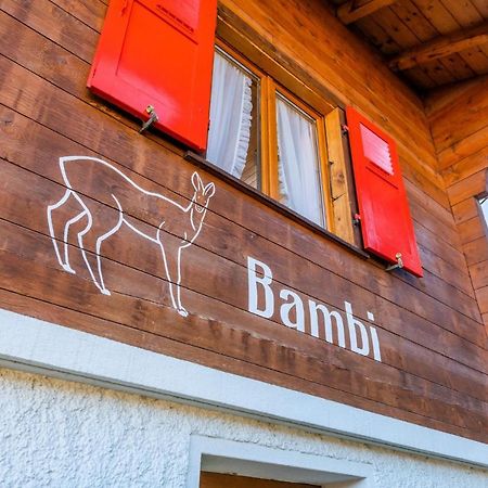 Chalet Bambi "Marchenhaft" Apartment Grachen Bagian luar foto