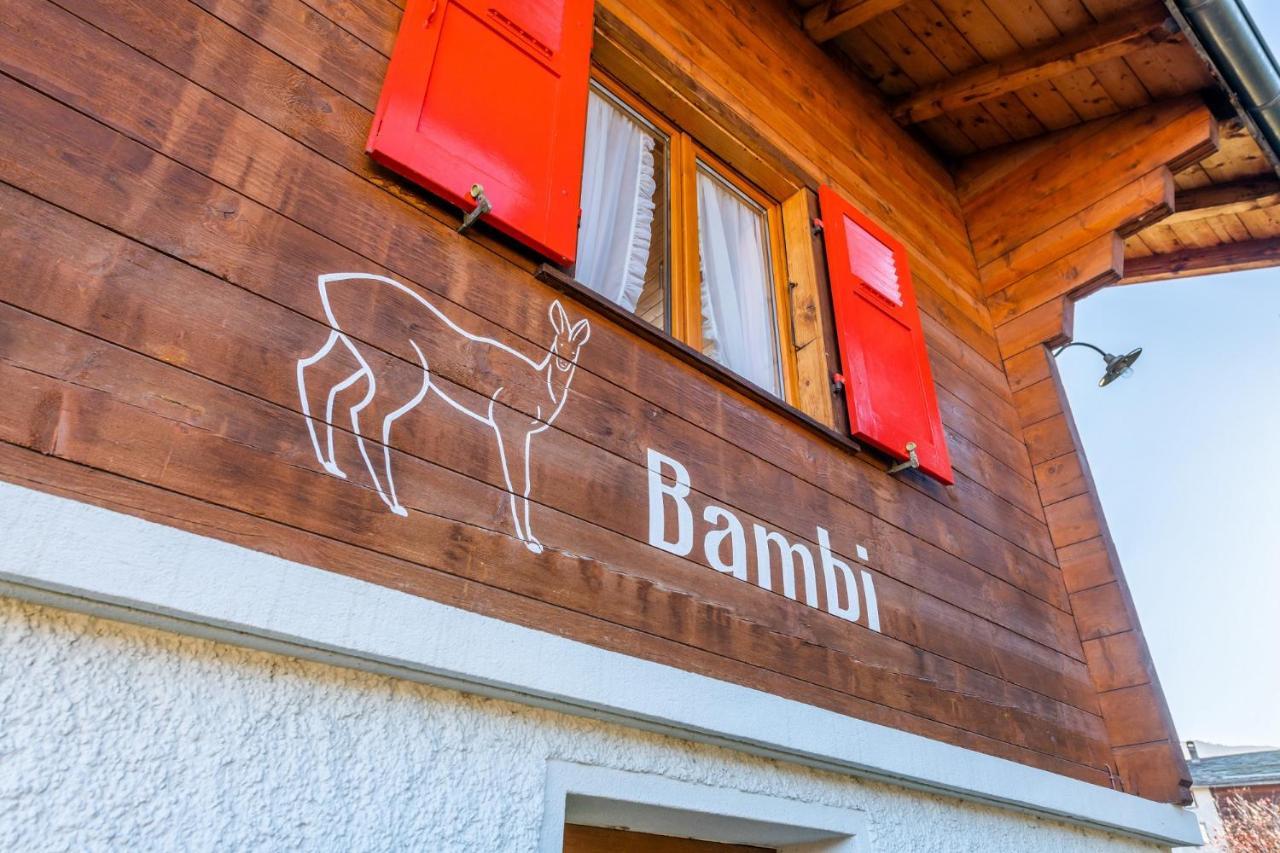Chalet Bambi "Marchenhaft" Apartment Grachen Bagian luar foto